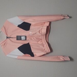 Colorblock zip hoodie